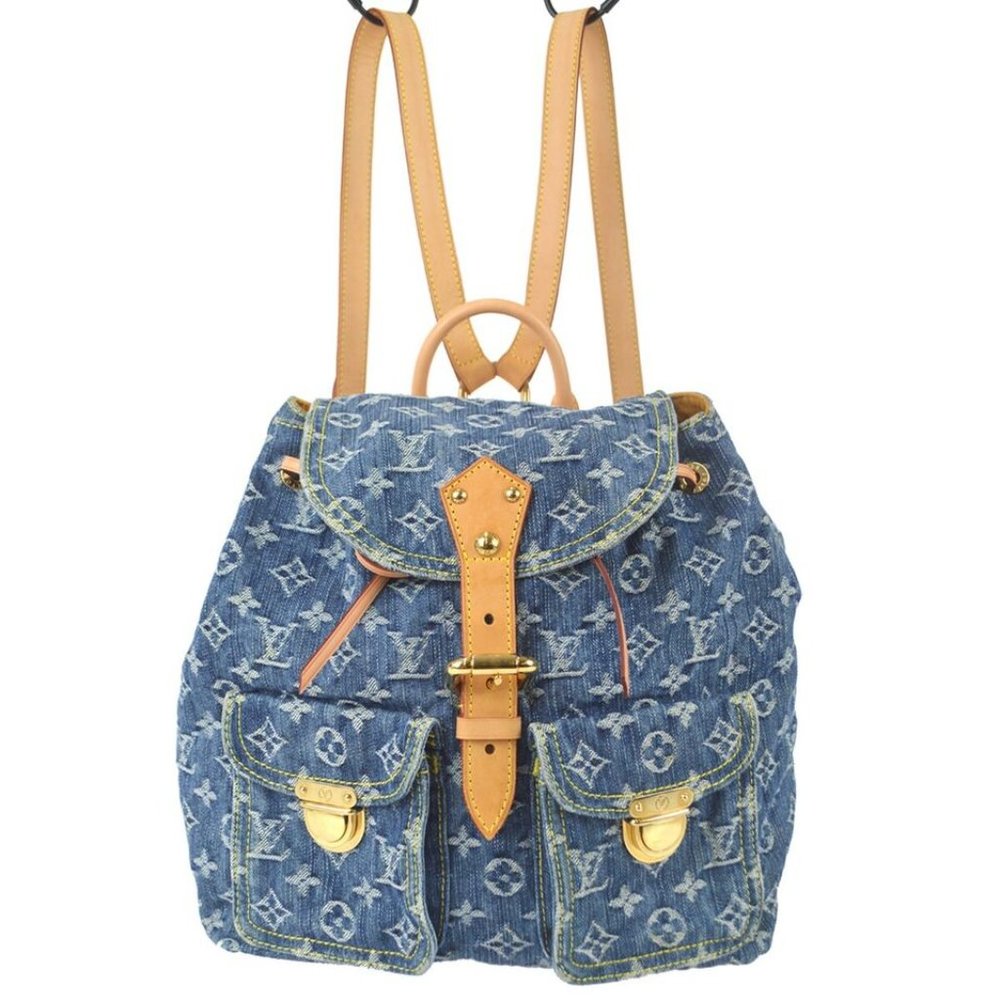 Louis Vuitton Sac a Dos GM Backpack Monogram Denim Blue - Picture 9 of 16